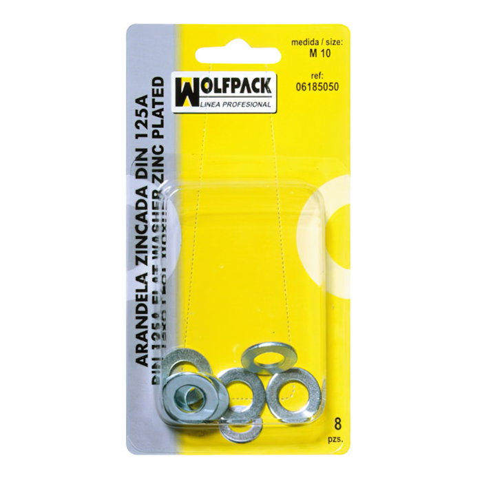 WOLFPACK LINEA PROFESIONAL Blister rondelles DIN125A M12 (4 unités) WOLFPACK LINEA PROFESIONAL Blister rondelles DIN125A M12 (4 unités)