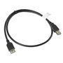 Lanberg Câble d'extension USB 2.0 mâle/femelle 0,7 m Noir