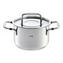 Fissler Bonn 086-112-16-000/0 - Casserole avec couvercle en verre, 16 cm - 2,1 L - Acier inoxidable 18/10 - Compatible induction - Fond Superthermic