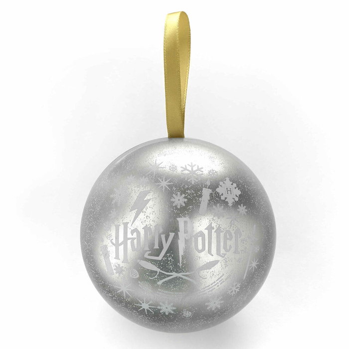 THE CARAT SHOP Décoration de sapin Harry Potter avec collier Hufflepuff et boule de Noël