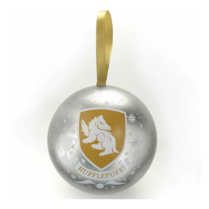 THE CARAT SHOP Décoration de sapin Harry Potter avec collier Hufflepuff et boule de Noël