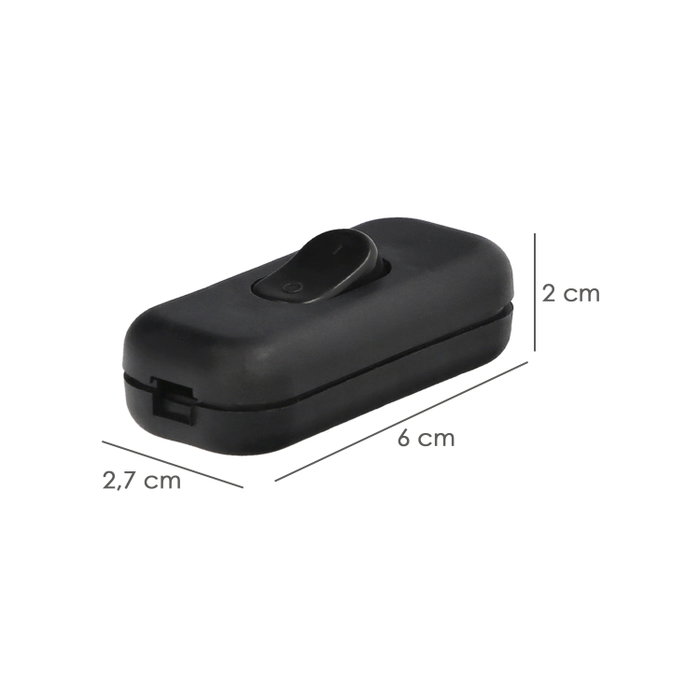 WOLFPACK LINEA PROFESIONAL Interrupteur de passage 2A noir