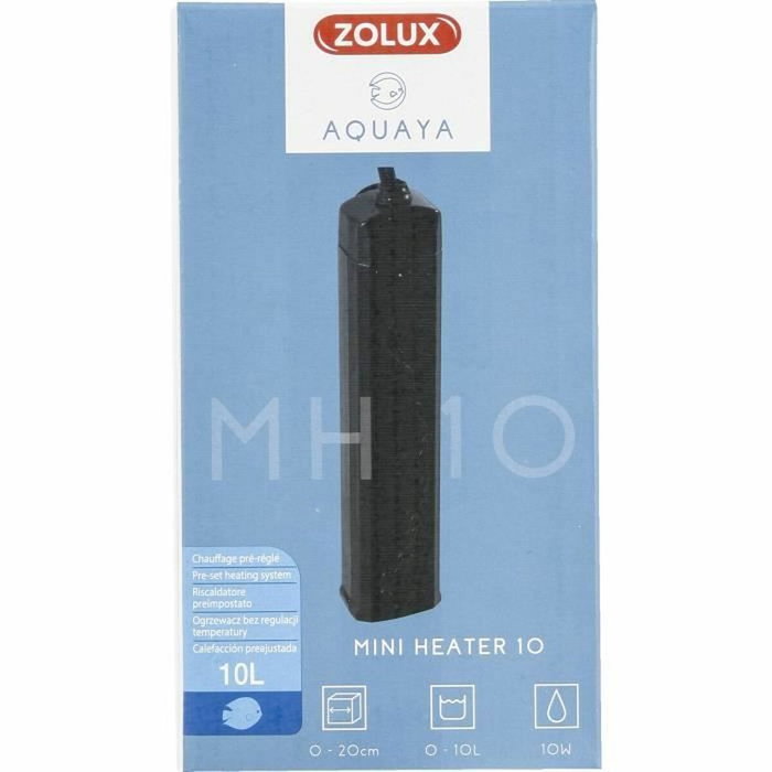 Zolux Chauffage pré-réglé 10 W pour aquarium 0 à 10 L, 25°C
