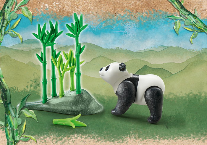 Playmobil Wiltopia Panda - Figurine avec accessoires et carte de collection