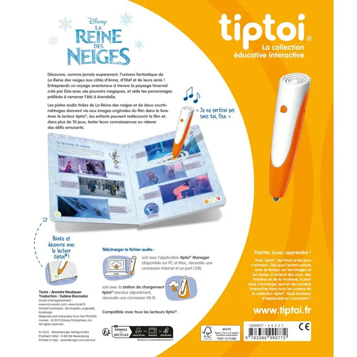 Ravensburger tiptoi - Livre interactif La Reine des neiges