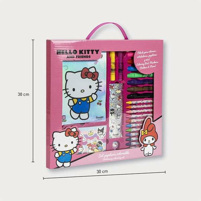 Ensemble de Papeterie Hello Kitty Rose Ensemble de Papeterie Hello Kitty Rose
