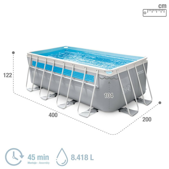 Piscine Démontable Intex 400 x 122 x 200 cm Piscine Démontable Intex 400 x 122 x 200 cm