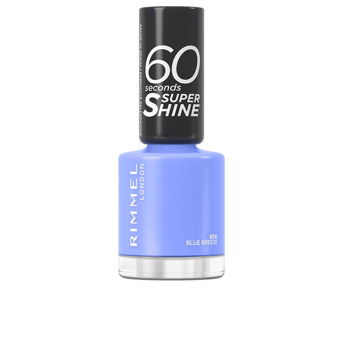 Rimmel London Vernis à ongles 60 Seconds Super Shine #856 - Brise Bleue 8 ml - Séchage Rapide - Éclat Exceptionnel Rimmel London Vernis à ongles 60 Seconds Super Shine #856 - Brise Bleue 8 ml - Séchage Rapide - Éclat Exceptionnel
