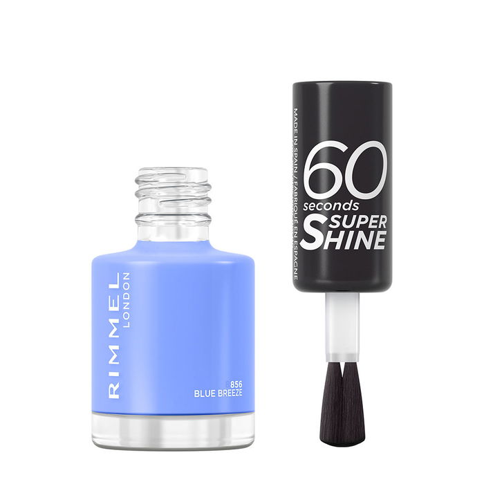 Rimmel London Vernis à ongles 60 Seconds Super Shine #856 - Brise Bleue 8 ml - Séchage Rapide - Éclat Exceptionnel Rimmel London Vernis à ongles 60 Seconds Super Shine #856 - Brise Bleue 8 ml - Séchage Rapide - Éclat Exceptionnel