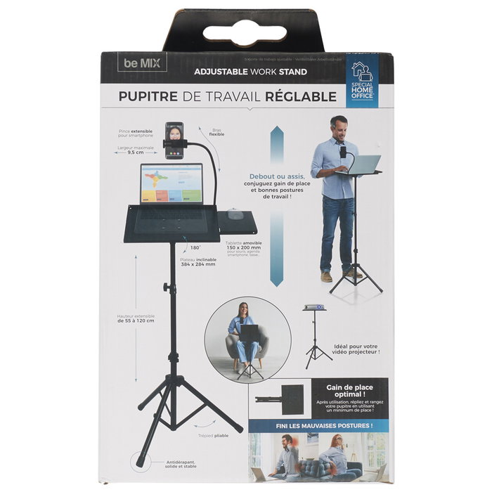 Be Mix Support pour ordinateur portable en métal Be Mix Support pour ordinateur portable en métal