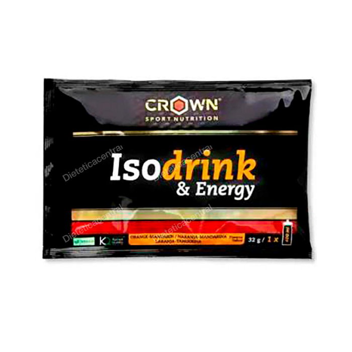 Crown Sport Nutrition Isodrink & Energy Monodose 32 g, Boisson isotonique poudre Orange, Performance, BCAAs, Glutamine, Certifié Informed-Sport, Végan Crown Sport Nutrition Isodrink & Energy Monodose 32 g, Boisson isotonique poudre Orange, Performance, BCAAs, Glutamine, Certifié Informed-Sport, Végan