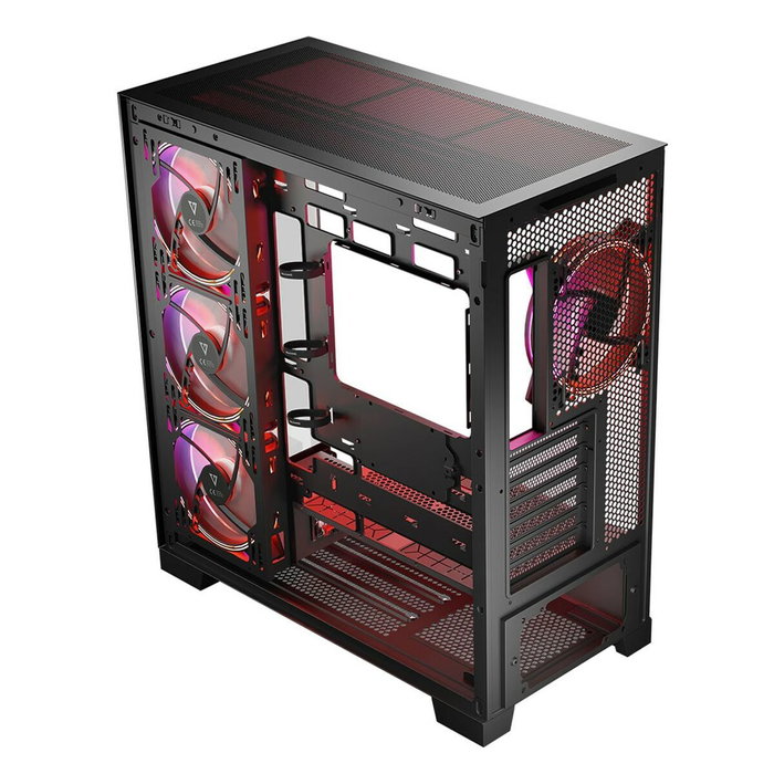 Boîtier ATX semi-tour Modecom Volcano SPACE APEX ARGB Noir