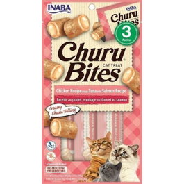 Inaba Churu Bites Collation pour Chat Poulet Saumon Thon Poisson