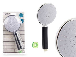 Berilo Téléphone Douche Noir 3 Fonctions Métal 10,5x24x5 cm (Set de 12)