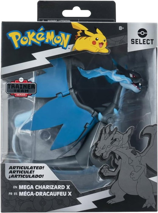 Pokémon Select Super-Articulated figurine Mega Charizard X 15 cm Pokémon Select Super-Articulated figurine Mega Charizard X 15 cm