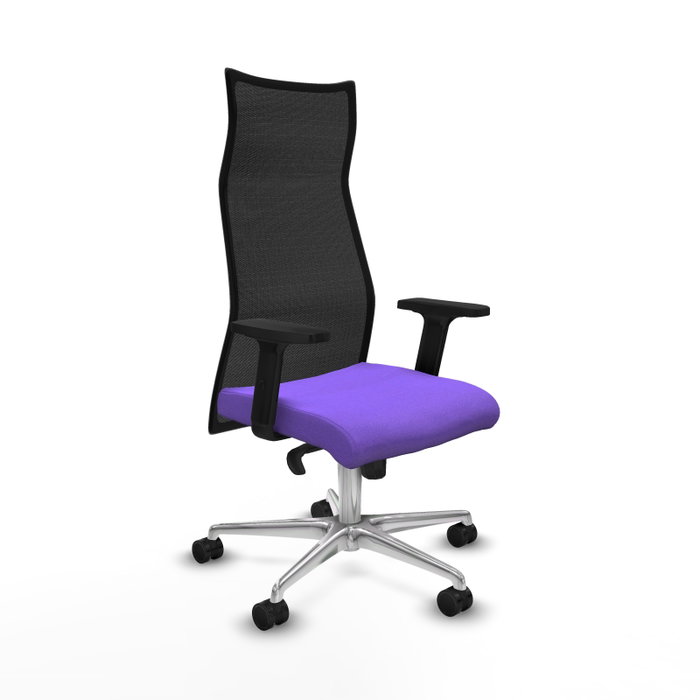 Piqueras y Crespo Chaise de Bureau Albacete Lila et Noir Piqueras y Crespo Chaise de Bureau Albacete Lila et Noir