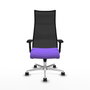 Piqueras y Crespo Chaise de Bureau Albacete Lila et Noir