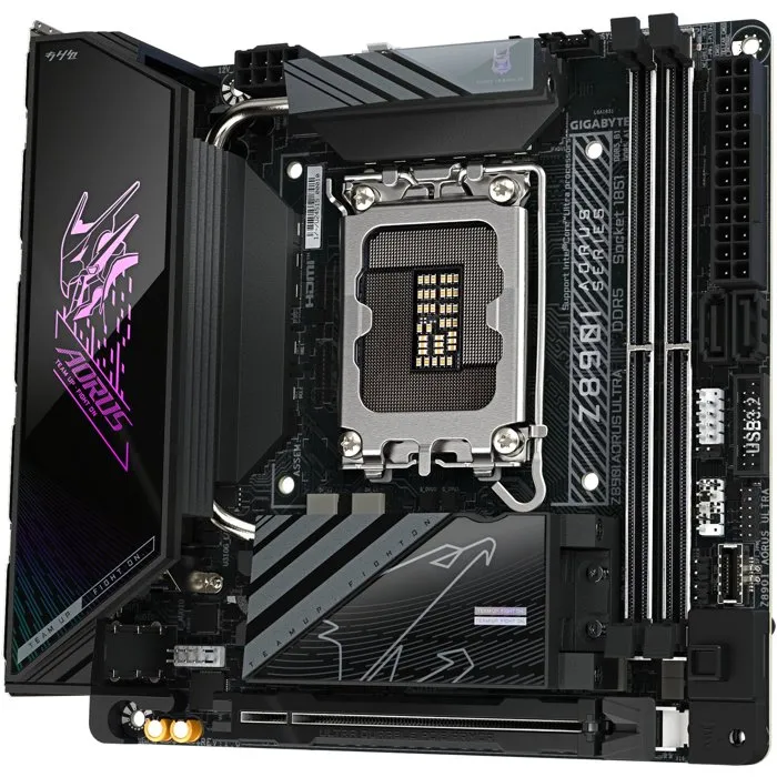 Gigabyte Z890I AORUS ULTRA - Carte mère Mini-ITX Chipset Intel Z890 avec WiFi 7 intégré - Pour PC gaming et création compact haute performance