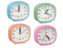Giftdecor Montre Rectangulaire Assortie 12 cm x 10,5 cm x 4 cm - Bleu, Fushia, Orange, Vert (Set de 12)