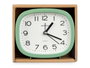 Giftdecor Montre Rectangulaire Assortie 12 cm x 10,5 cm x 4 cm - Bleu, Fushia, Orange, Vert (Set de 12)