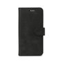 eSTUFF Coque portefeuille protectrice avec support et compartiment cartes pour iPhone 14 Pro - Cuir synthétique PU, Noir