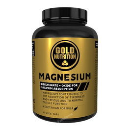 Gold Nutrition Magnésium 600 mg 60 gélules Complément Alimentaire Sport
