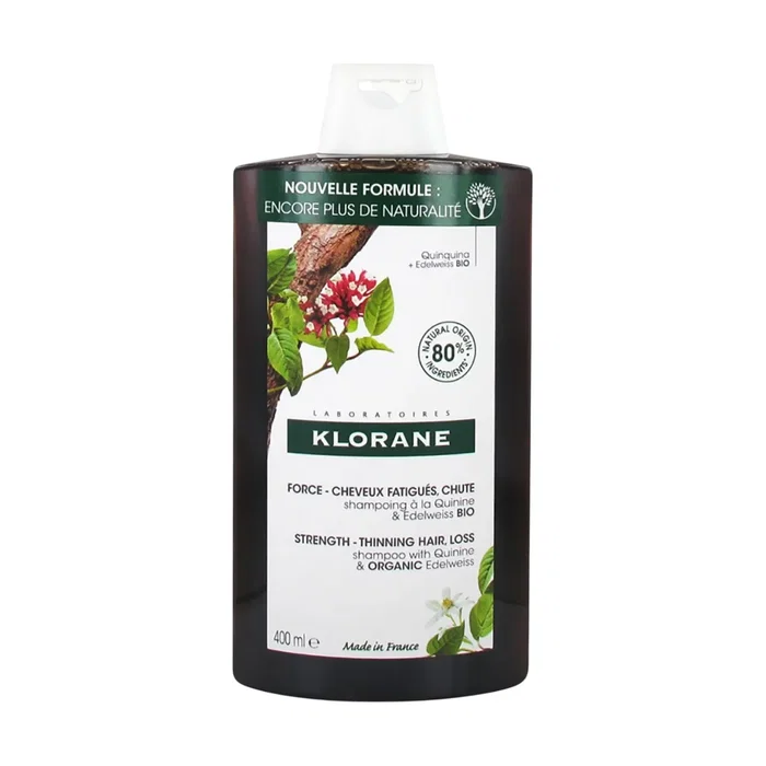 Klorane Shampooing anti-chute à la Quinine et Edelweiss BIO 400 ml