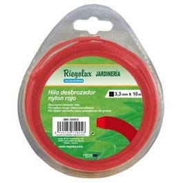 Riegolux RGX HILO Tête de débroussailleuse nylon carré 3,3 mm x 10 m