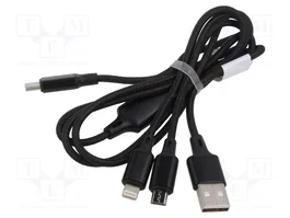 DIGITUS Câble USB 2.0 High Speed noir 1m