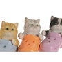 Home ESPRIT Figurine Décorative Chat Shabby Chic Crayon Multicouleur (3 Unités)