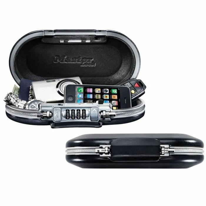 Master Lock Mini Coffre-fort Portable 5900EURD avec Câble Master Lock Mini Coffre-fort Portable 5900EURD avec Câble