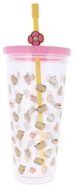 Thumbs Up Pusheen Gobelet avec Paille 700 ml