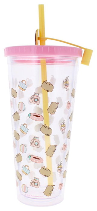 Thumbs Up Pusheen Gobelet avec Paille 700 ml