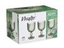 Vivalto Verre Vert Mousse Rayures Tasse 260 ml 7,9x14,4x7,9 cm (Set de 24)