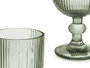 Vivalto Verre Vert Mousse Rayures Tasse 260 ml 7,9x14,4x7,9 cm (Set de 24)