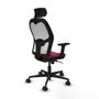 Piqueras y Crespo Chaise de Bureau avec Appui-tête Jorquera 2D036N2 Bordeaux
