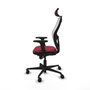 Piqueras y Crespo Chaise de Bureau avec Appui-tête Jorquera 2D036N2 Bordeaux