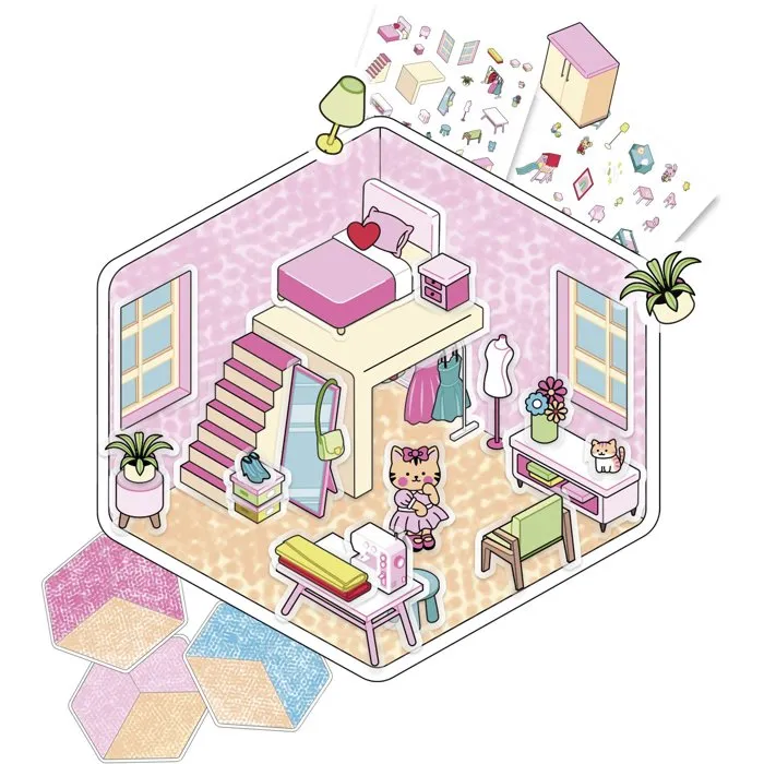 Lansay Pixelo Kawaii Jeu de Coloriage avec 6 Illustrations