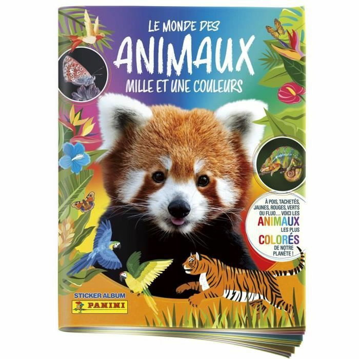 Panini Pack de démarrage Animaux 2025 - Album + 3 pochettes et 15 stickers