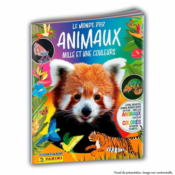 Panini Pack de démarrage Animaux 2025 - Album + 3 pochettes et 15 stickers