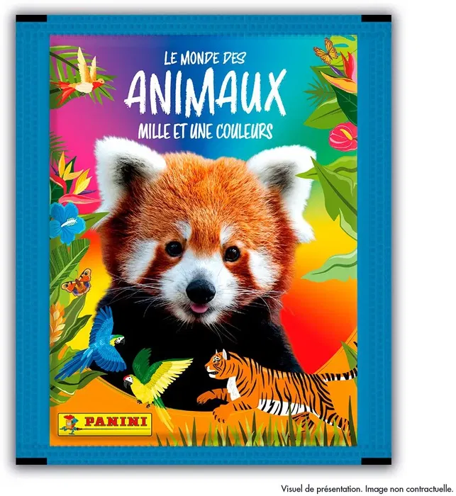 Panini - Pack de démarrage Animaux 2025 - Album de collection avec 3 pochettes et 15 stickers - 220 stickers au total (128 standards, 92 spéciaux)