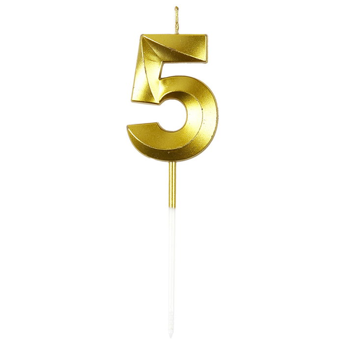 Party Time Bougies d'Anniversaire Chiffres Or et Argent