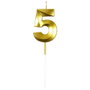 Party Time Bougies d'Anniversaire Chiffres Or et Argent