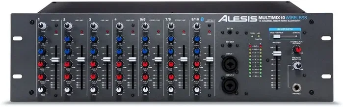 ALESIS Mma10 Mélangeur 10 Canaux Rack 3U avec Bluetooth sans fil