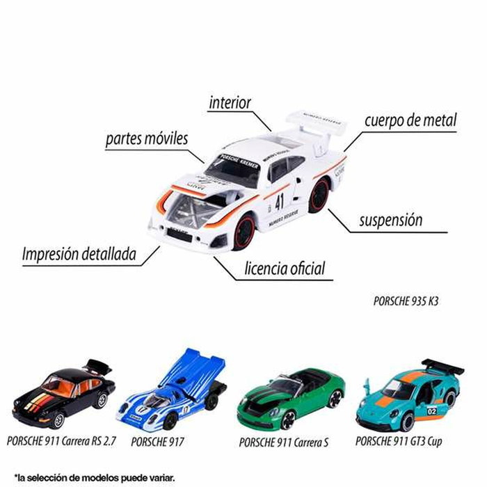 Majorette Coffret Cadeau 5 Véhicules Porsche Motorsport 1/64 Majorette Coffret Cadeau 5 Véhicules Porsche Motorsport 1/64