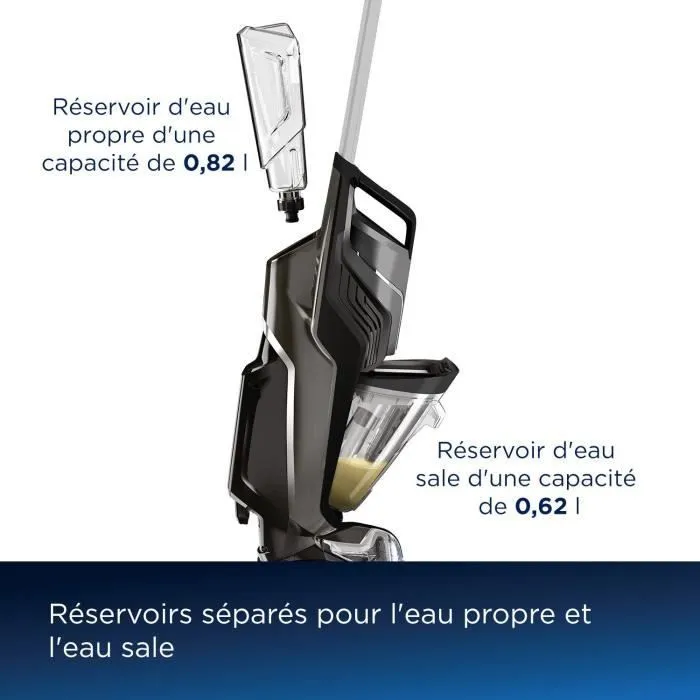 Bissell B3569N Crosswave C6 Select - Aspirateur Balai Laveur sans Fil 3 en 1 - Nettoyage Multi-Surfaces avec Autonettoyage et Gestion des Odeurs FreshStart