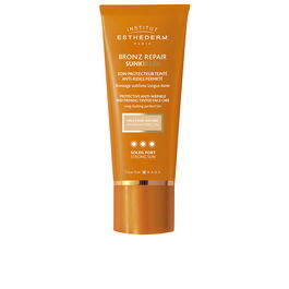 Institut Esthederm Bronz Repair Crème Solaire Visage Anti-Rides Teintée avec Couleur Soleil Fort Bronzage Intense Prévention Photovieillissement 50 ml