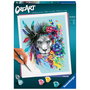 Ravensburger Tableau à Peindre par Numéros Creart Bohème Lion - Motif Trend C - À Partir de 12 Ans