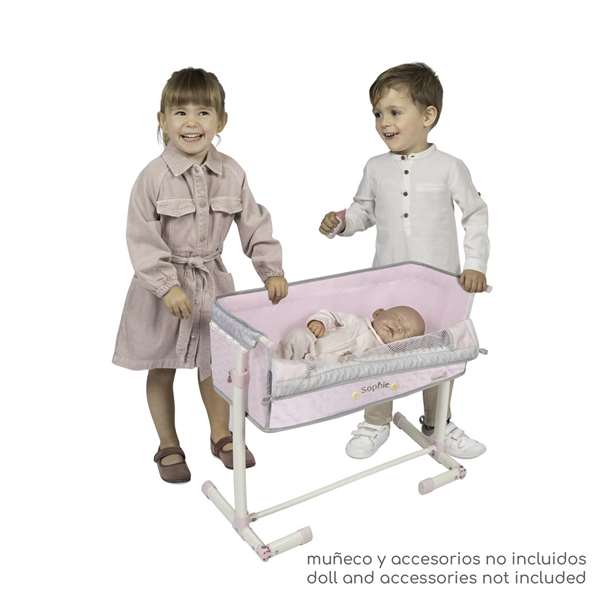 Decuevas Cuna regulable DUERME CONMIGO pour poupées jusqu'à 48 cm