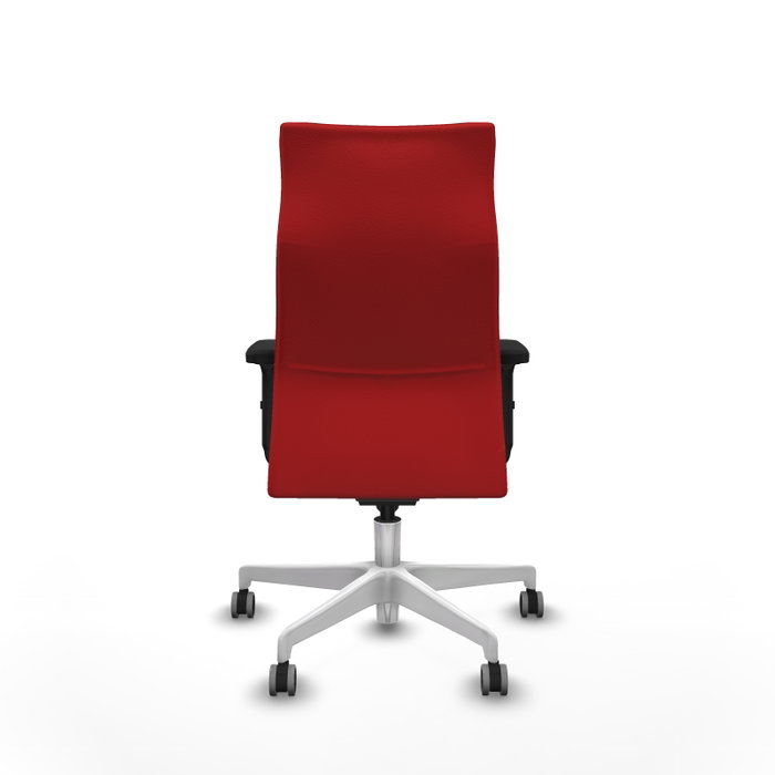 Piqueras Y Crespo Fauteuil Albacete, Similpiel Rouge, Mécanisme Synchrone, Base Blanche Piqueras Y Crespo Fauteuil Albacete, Similpiel Rouge, Mécanisme Synchrone, Base Blanche